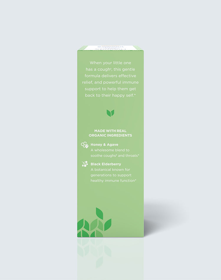 Kids Organic Cough & Immune packaging.