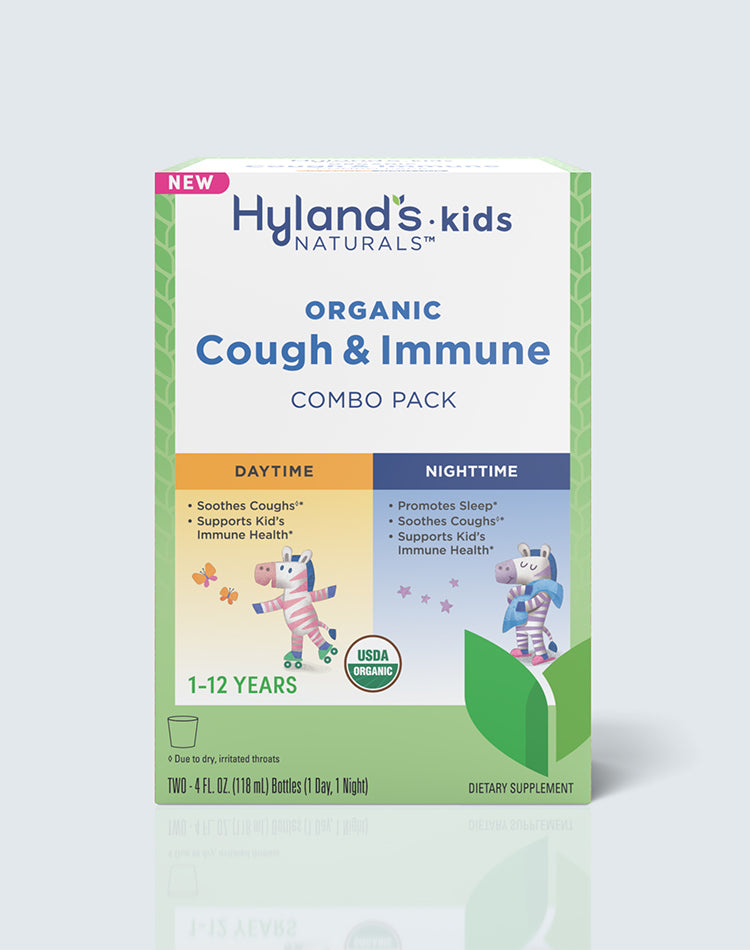 Kids Organic Cough & Immune packaging.